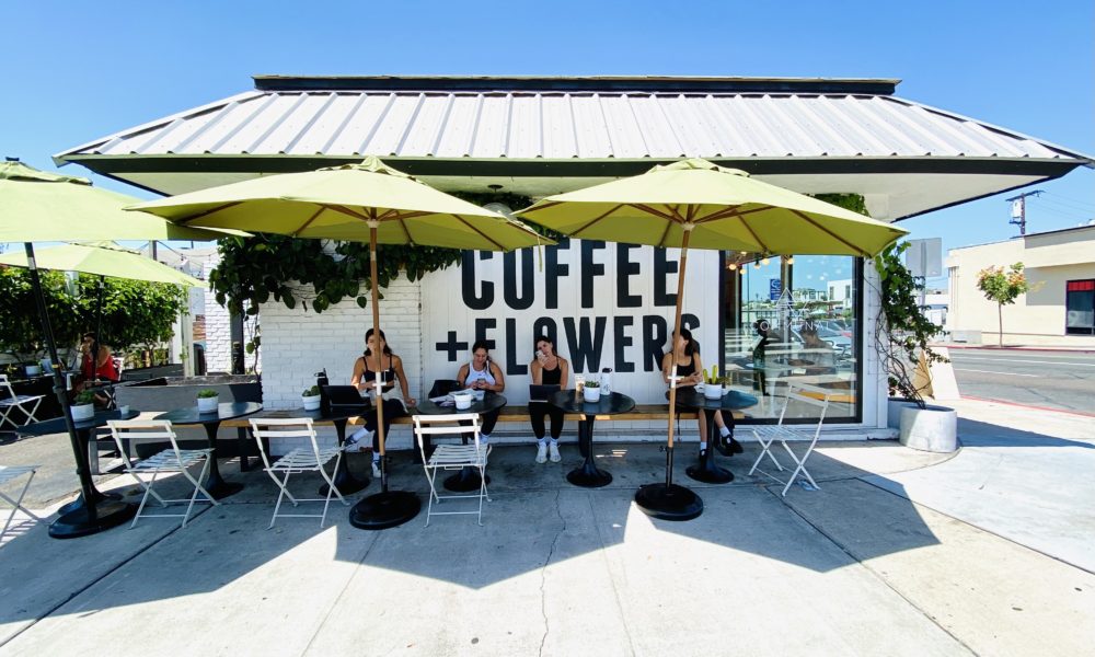 San Diego remote work, coastal cafe